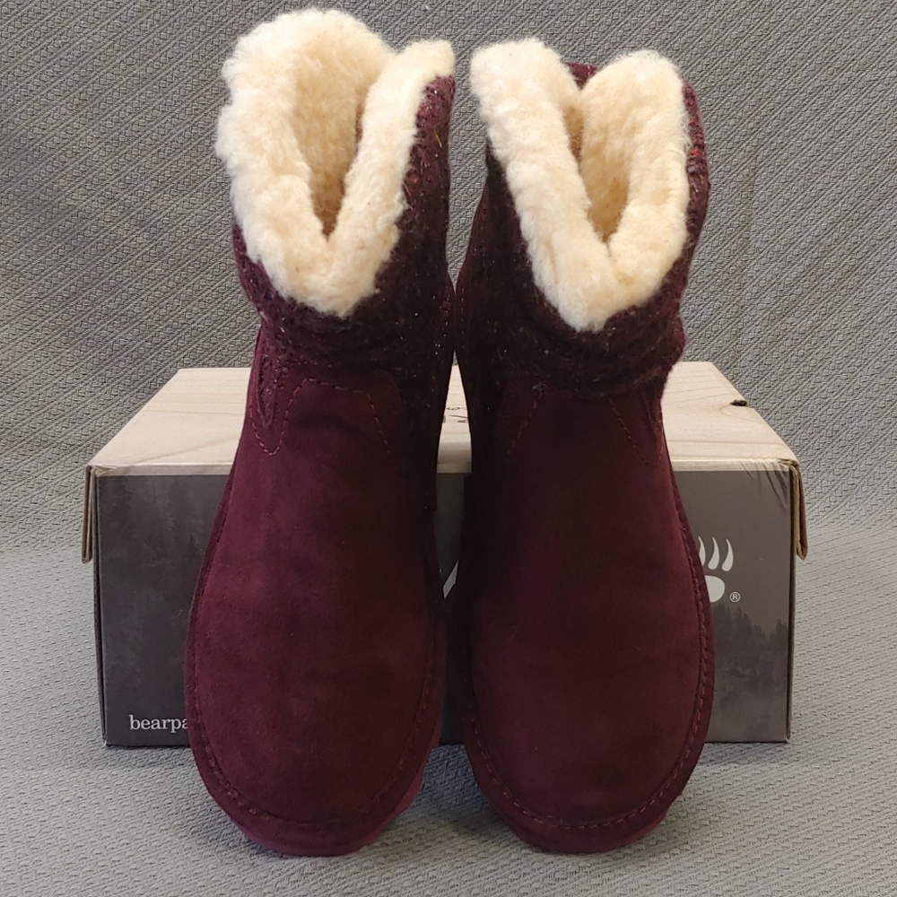 Bearpaw Virginia bootie with Never Wet Wine-9 - Picture 5 of 16